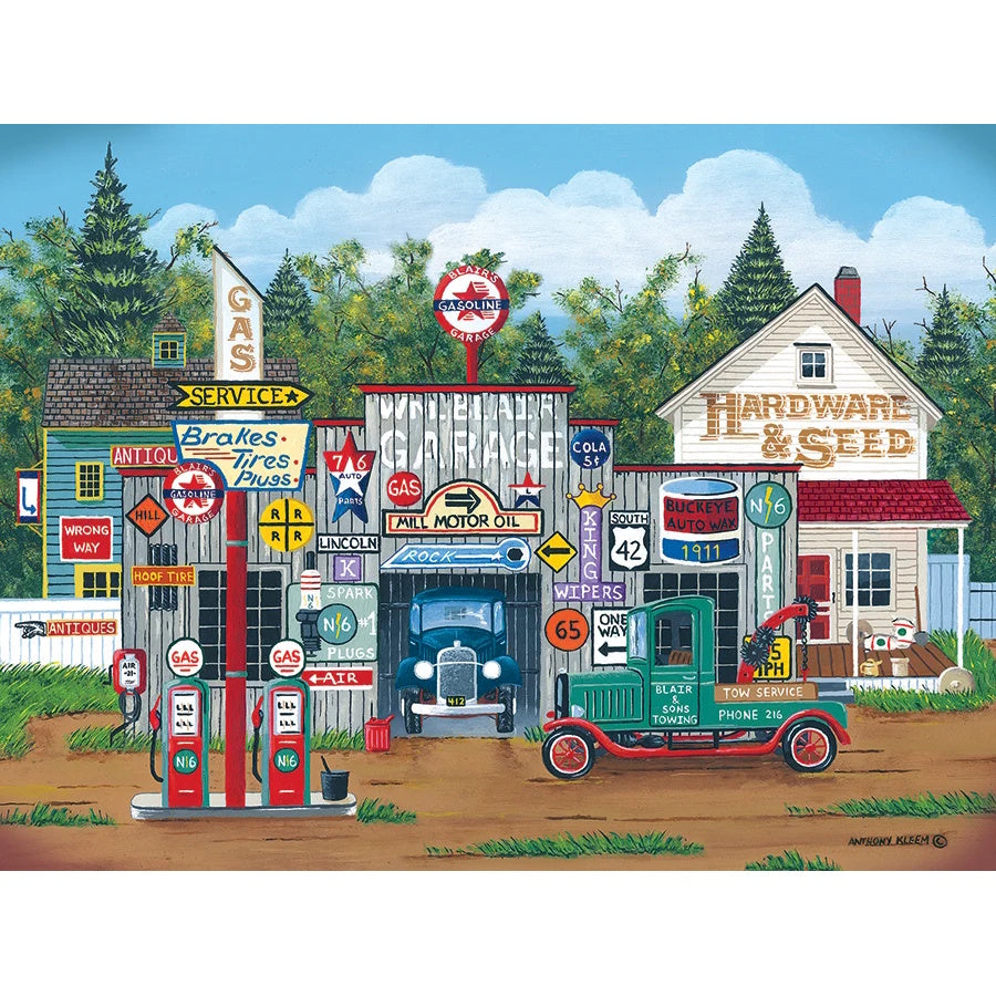 Cobble Hill 275 Piece Easy Handling Puzzle - The Ol' Roadside Garage