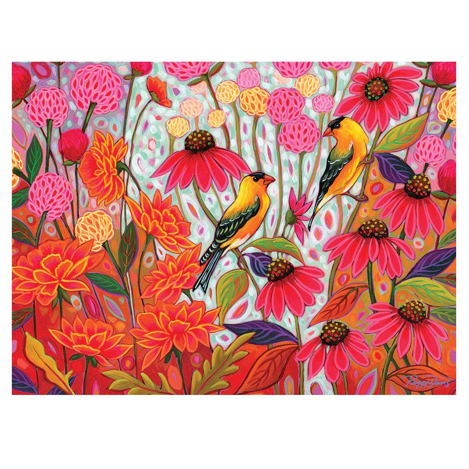 Cobble Hill 275 Piece Easy Handling Puzzle - Springtime Goldfinches
