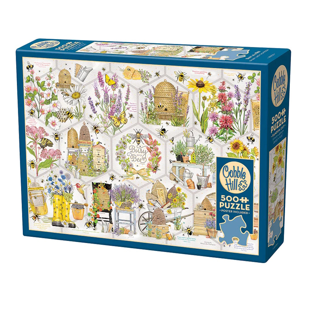 Cobble Hill 500 Piece Puzzle - Busy as a Bee