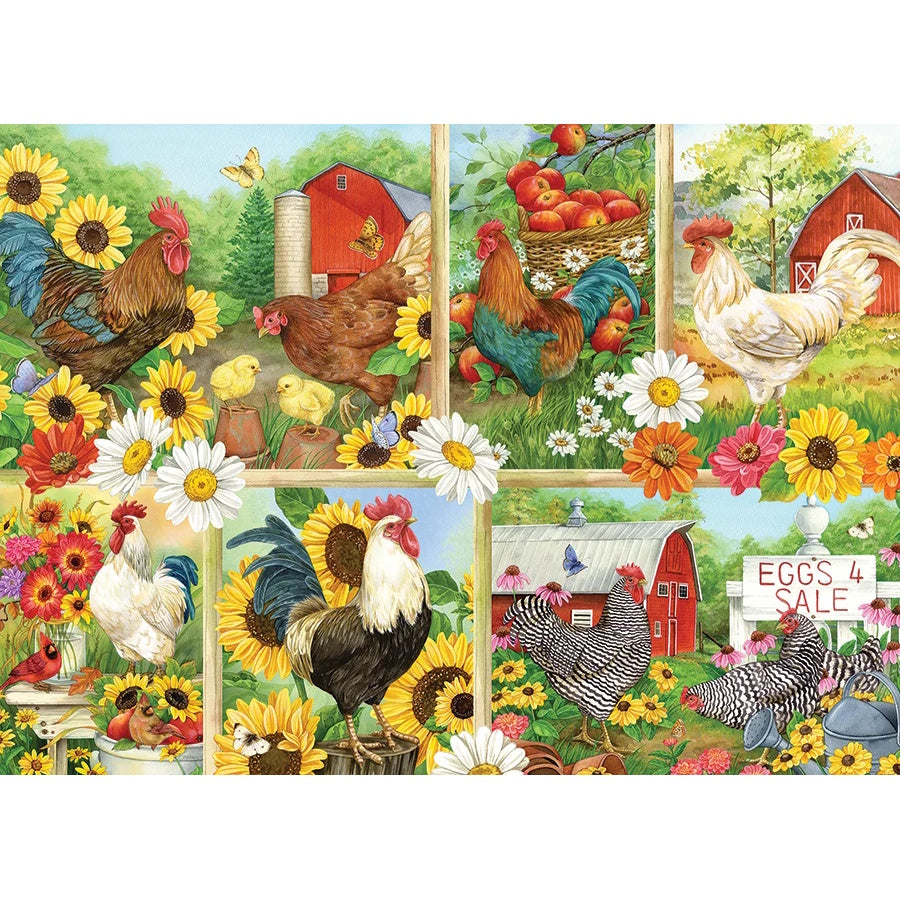 Cobble Hill 500 Piece Puzzle - Cockadoodledoo