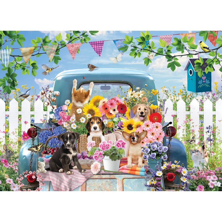 Cobble Hill 500 Piece Puzzle - Country Truck in Summer