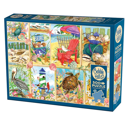 Cobble Hill 500 Piece Puzzle - Day at the Beach