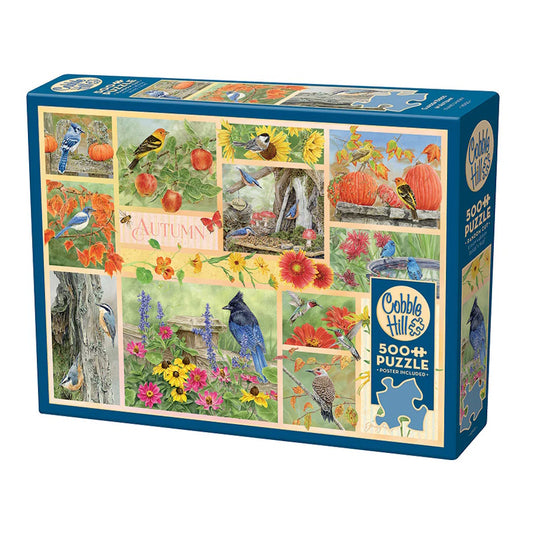 Cobble Hill 500 Piece Puzzle - Garden Birds in Autumn