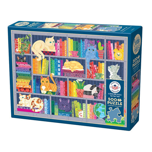 Cobble Hill 500 Piece Puzzle - Rainbow Cats