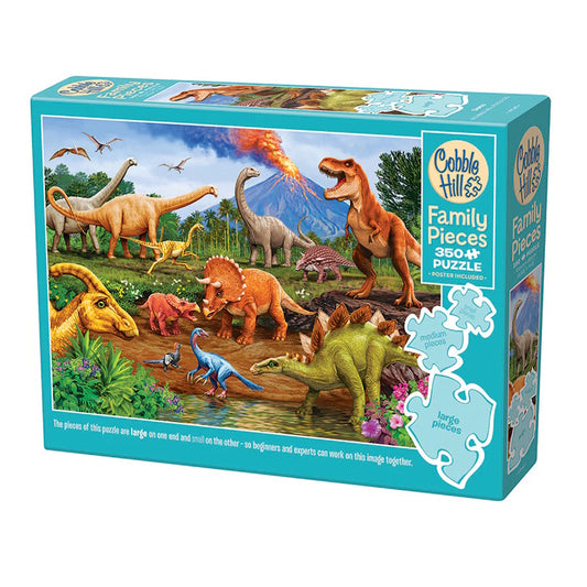 Cobble Hill Family Pieces 350 Piece Puzzle - Dinos