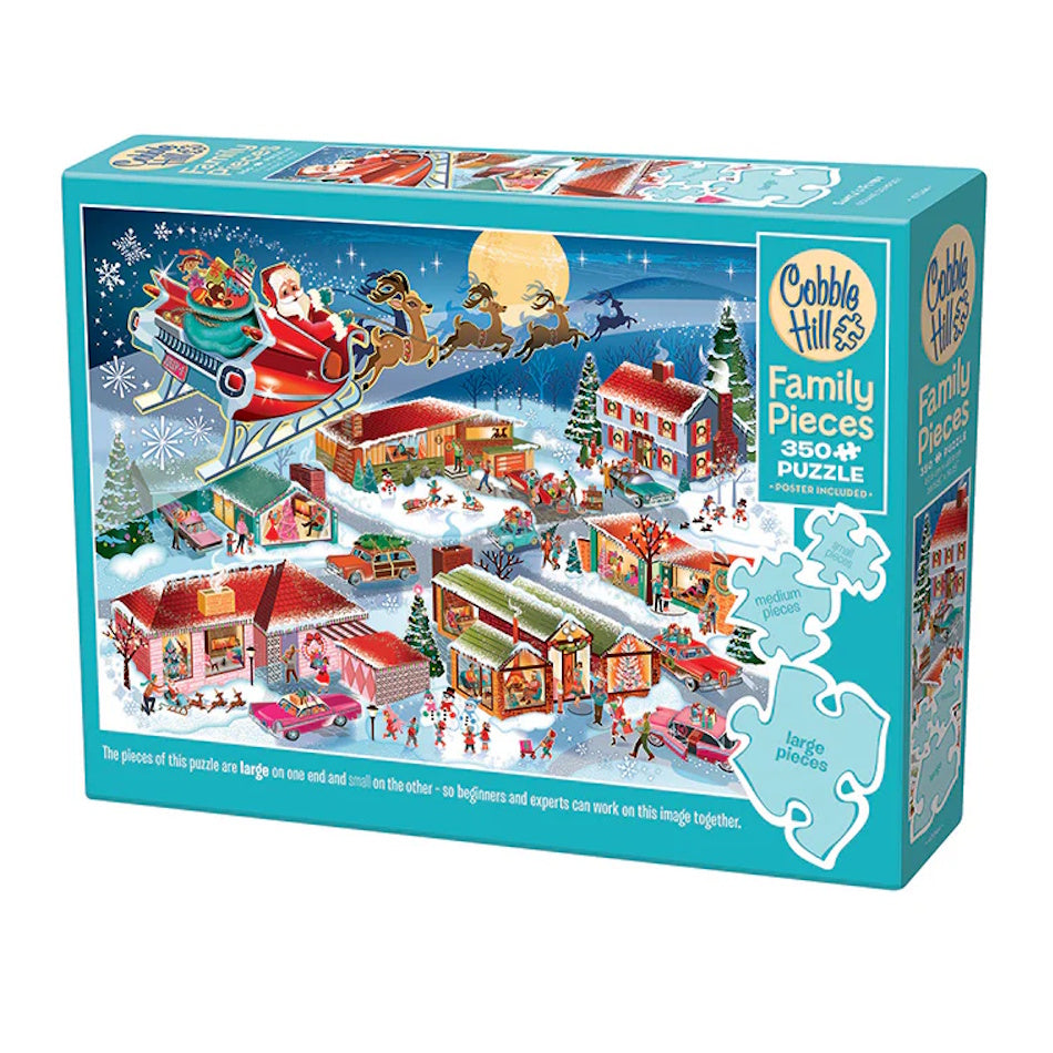 Cobble Hill Family Pieces 350 Piece Puzzle - Santa's Flyby