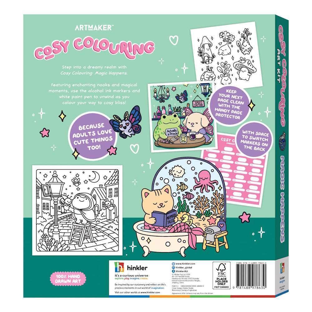 Art Maker Cosy Colouring Art Kit - Magic Happens