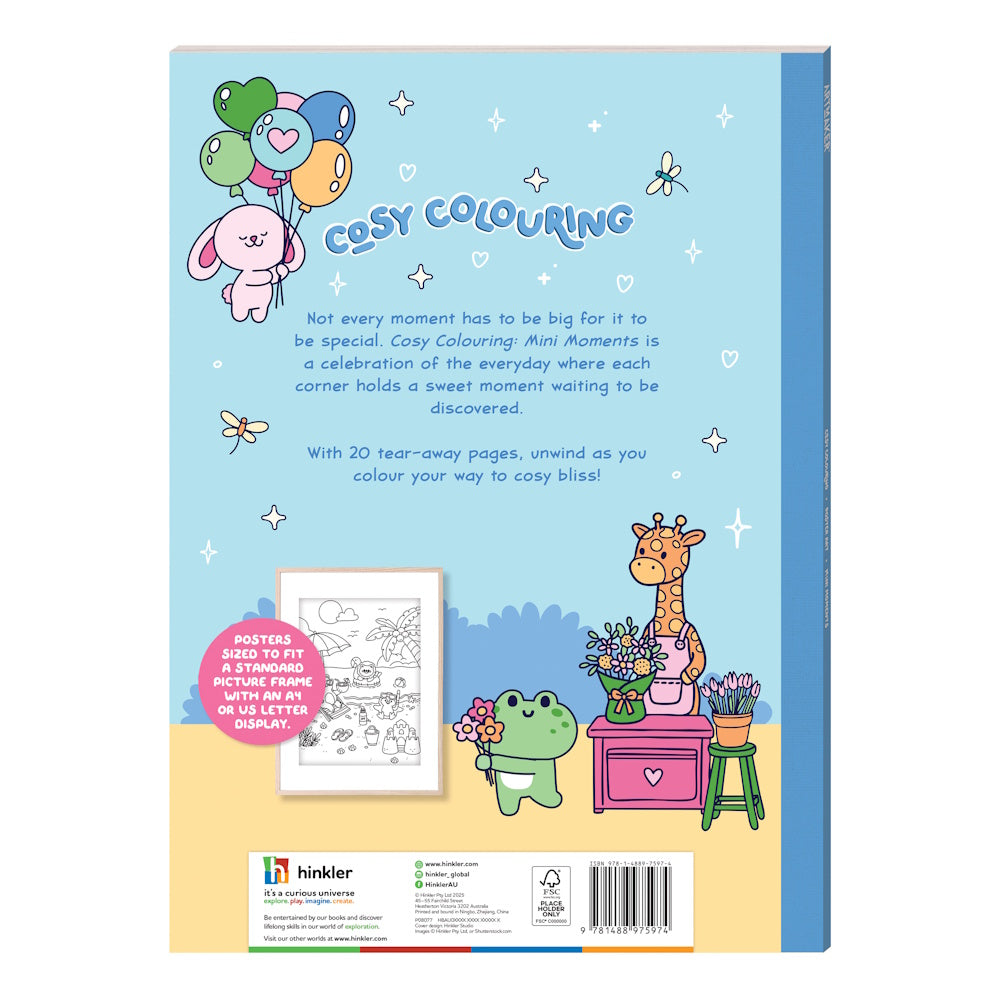 Art Maker Cosy Colouring Poster Art - Mini Moments