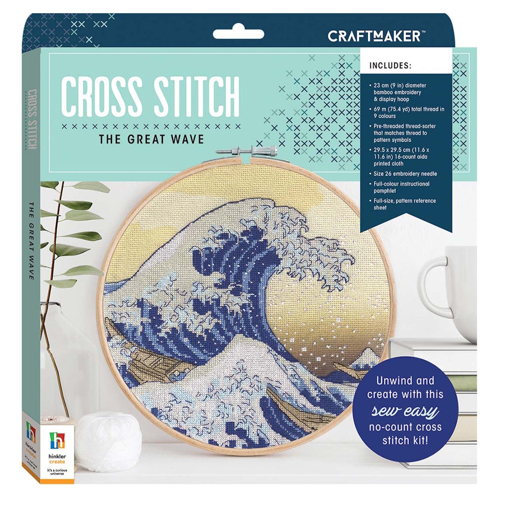 Craft Maker Cross Stitch Kit - The Great Wave