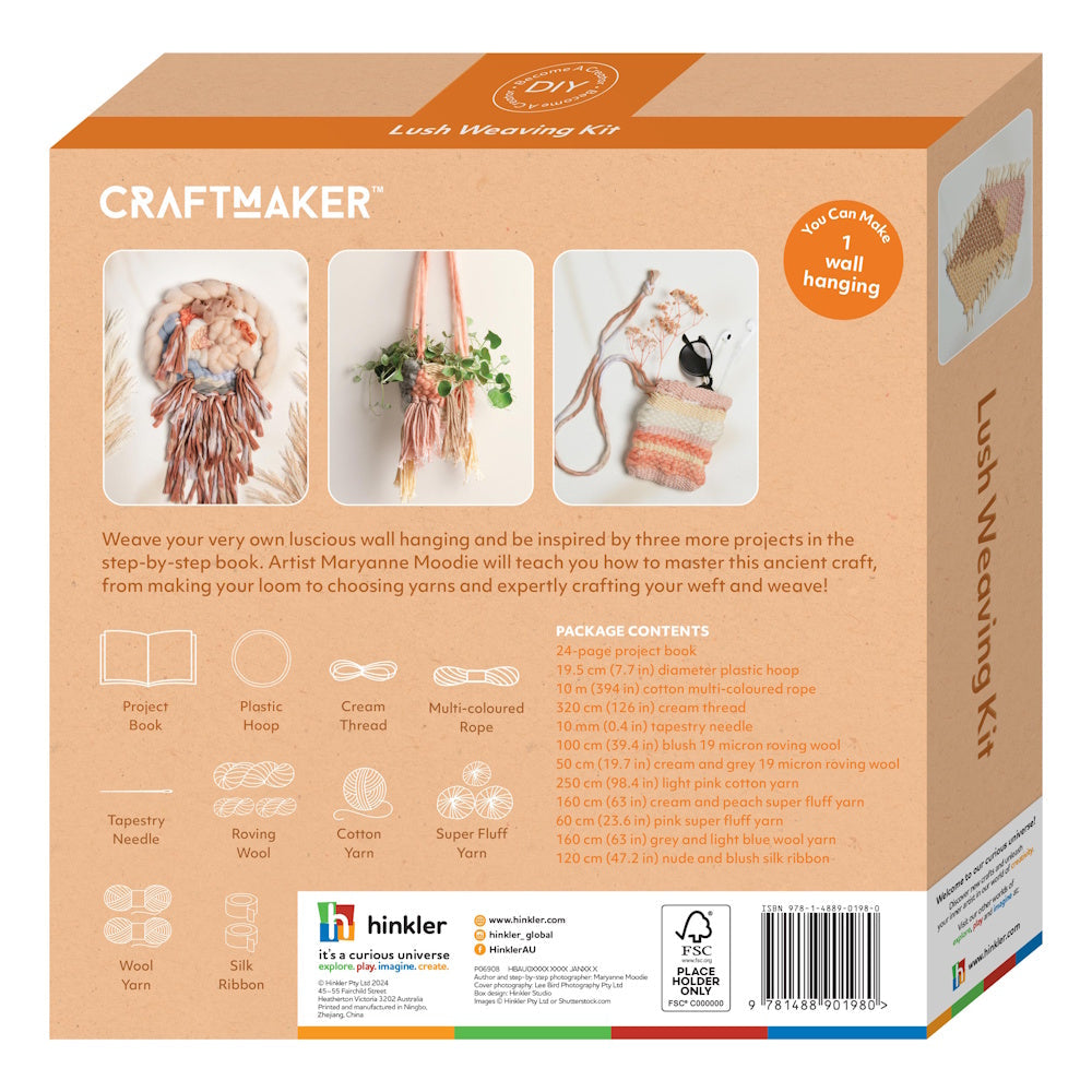 Craft Maker Lush Weaving Kit