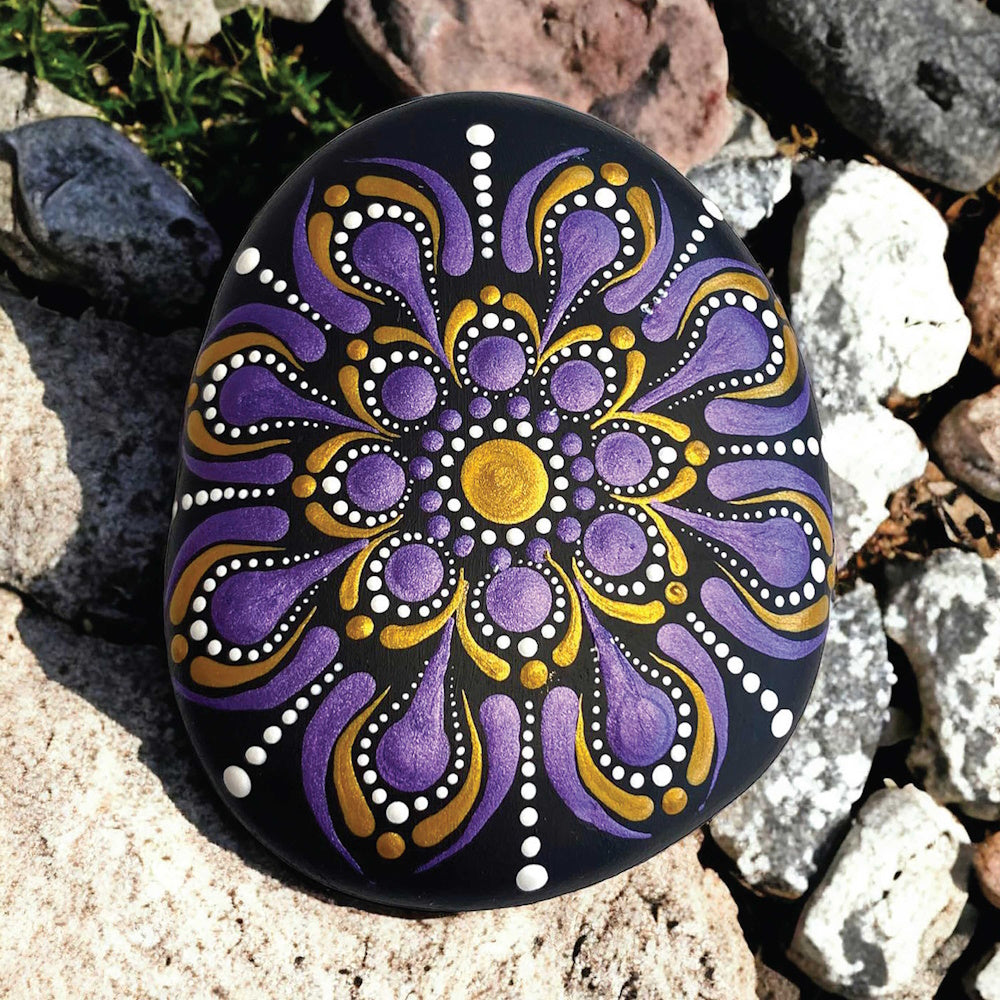 Craft Maker Paint Your Own Metallic Rocks Kit