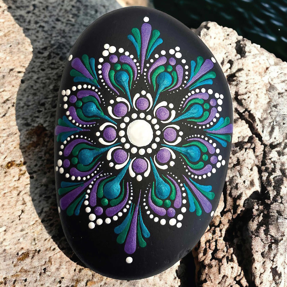 Craft Maker Paint Your Own Metallic Rocks Kit