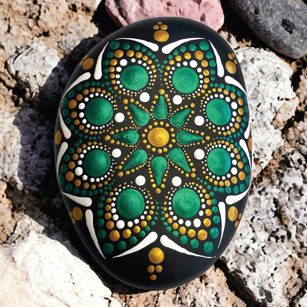 Craft Maker Paint Your Own Metallic Rocks Kit