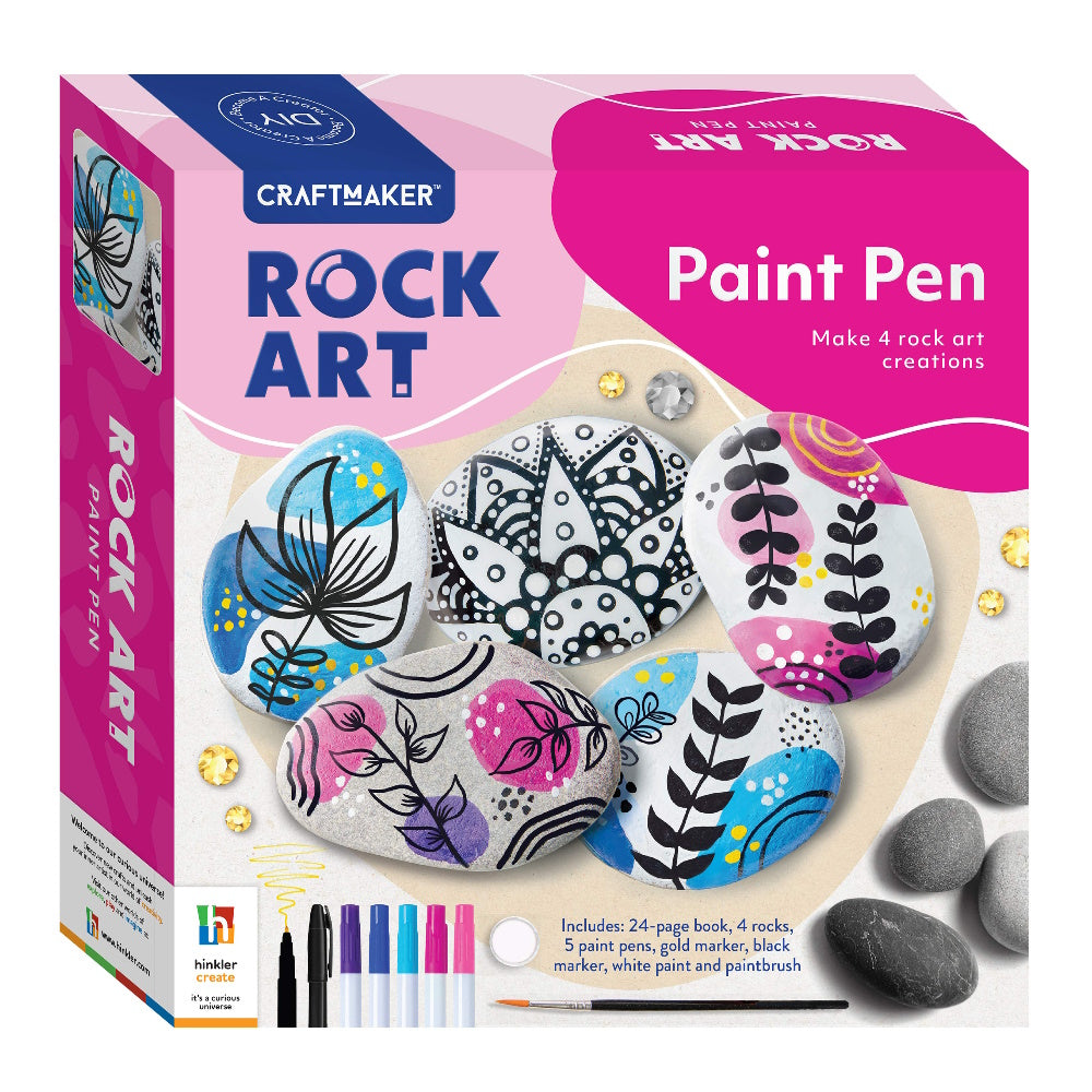 Craft Maker Paint Pen Rock Art Kit
