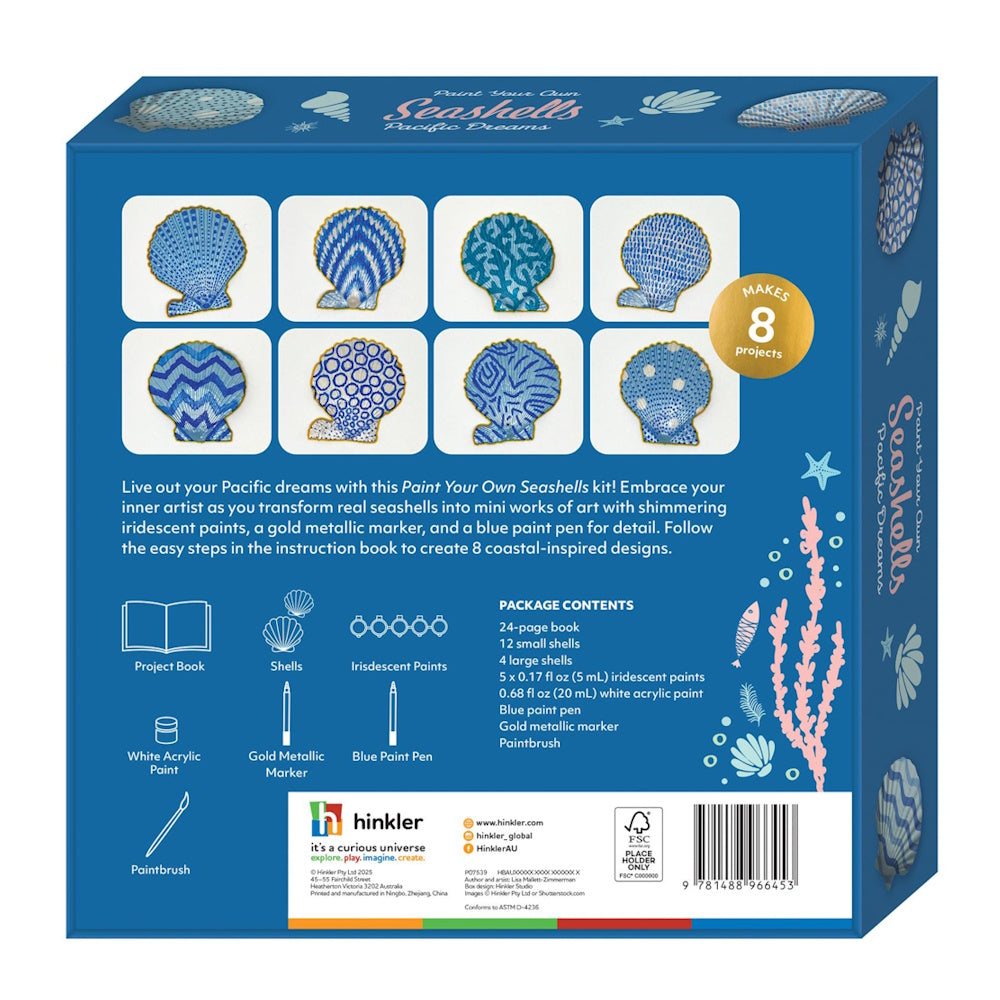 Craft Maker Paint Your Own Seashells Pacific Dreams