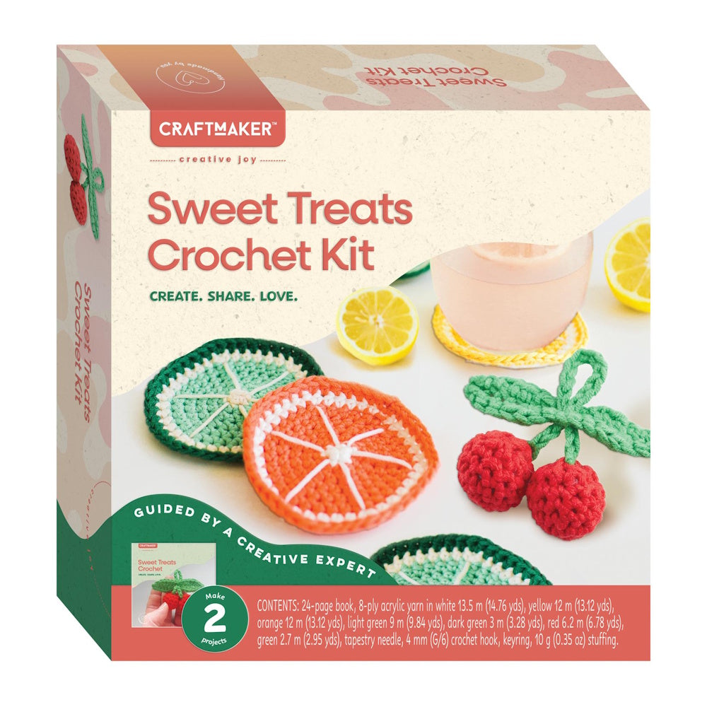 Craft Maker Sweet Treats Crochet Kit