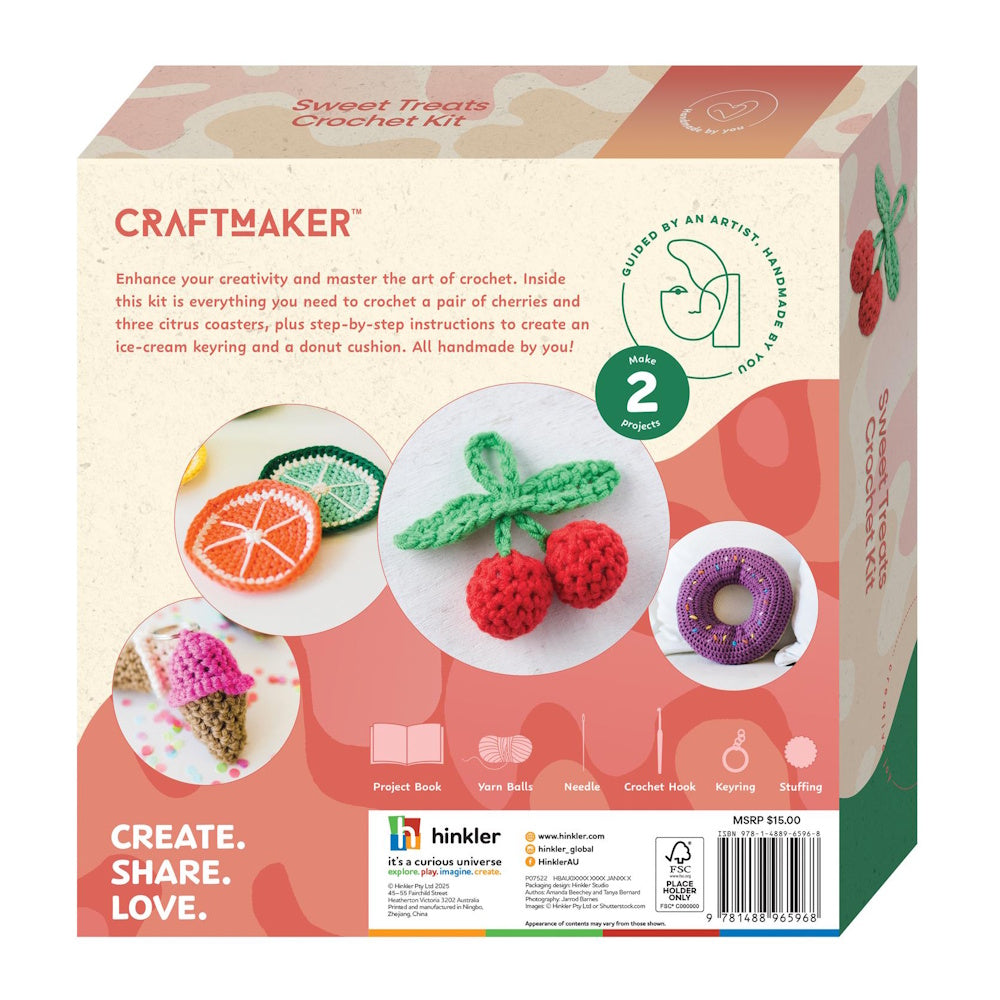 Craft Maker Sweet Treats Crochet Kit