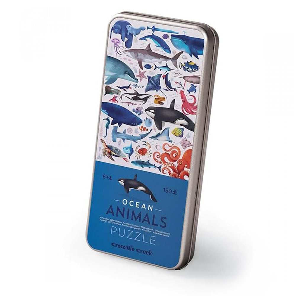 Crocodile Creek 150 Piece Puzzle Tin - Ocean Animals