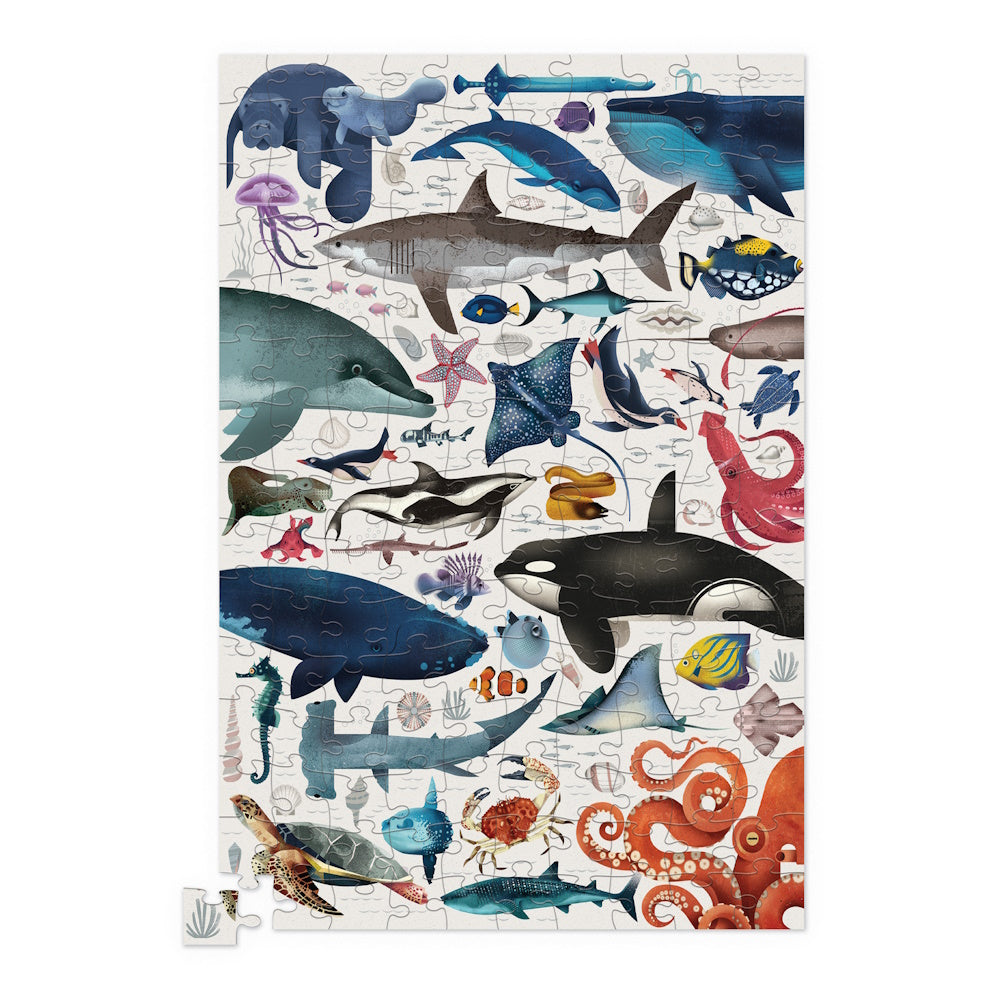 Crocodile Creek 150 Piece Puzzle Tin - Ocean Animals