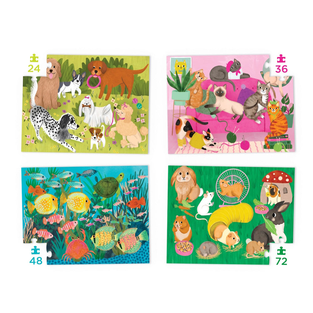 Crocodile Creek 4 Puzzles - Playful Pets