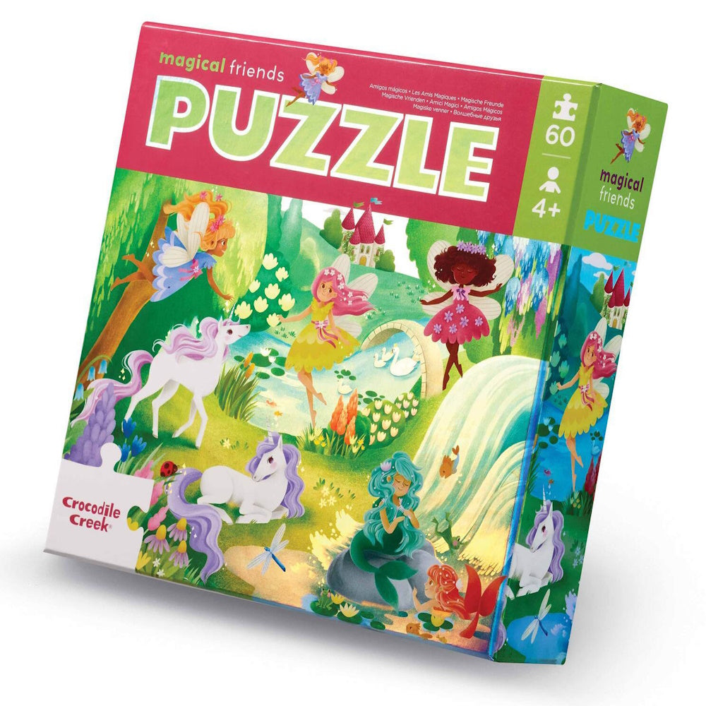 Crocodile Creek 60 Piece Foil Puzzle - Magical Unicorn