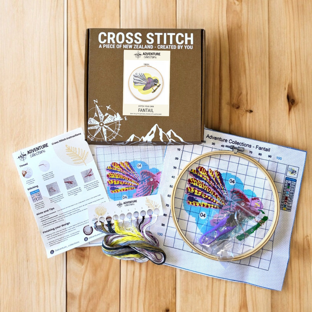 Adventure Collections Cross Stitch Kit - Fantail