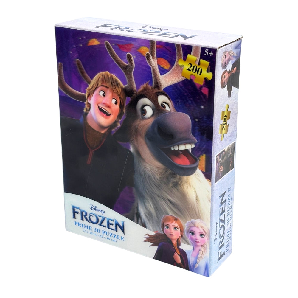 Disney Frozen Sven & Kristoff 200 Piece Lenticular Puzzle (Damaged