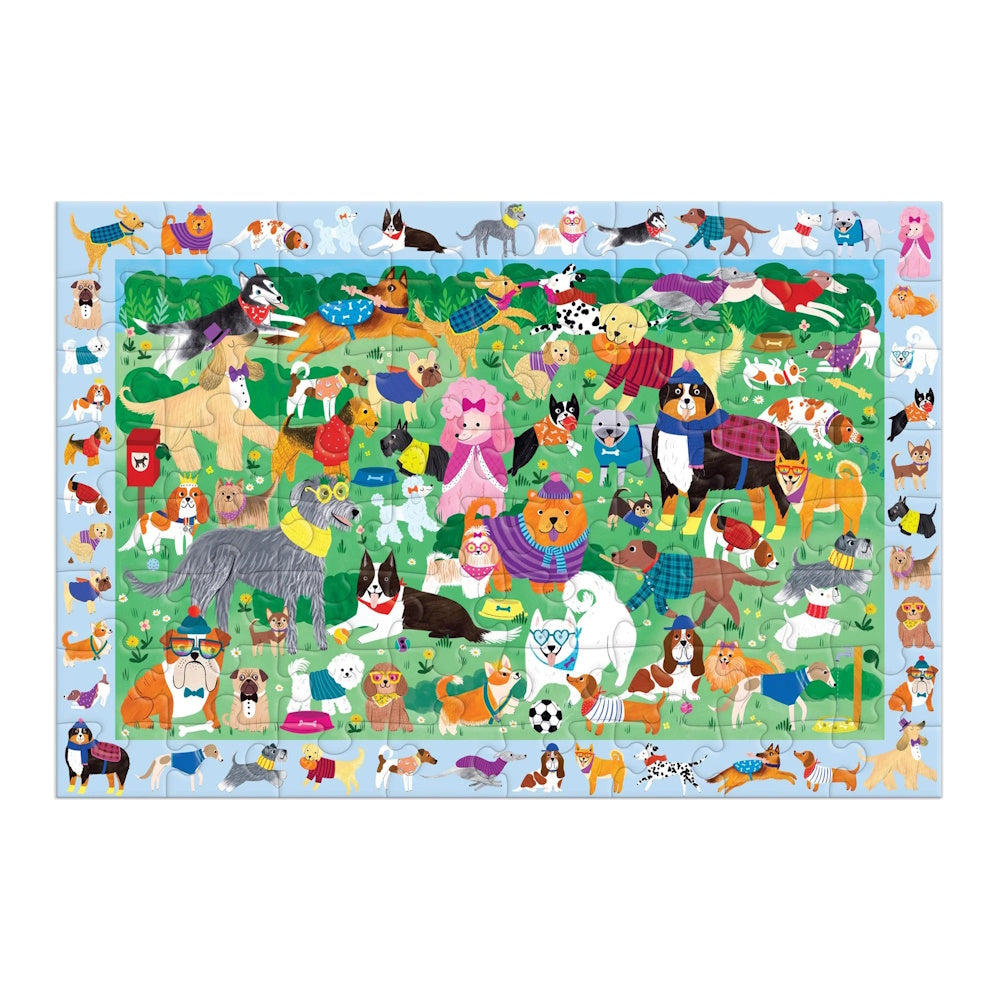 Dog Park 64 Piece Search and Find Puzzle