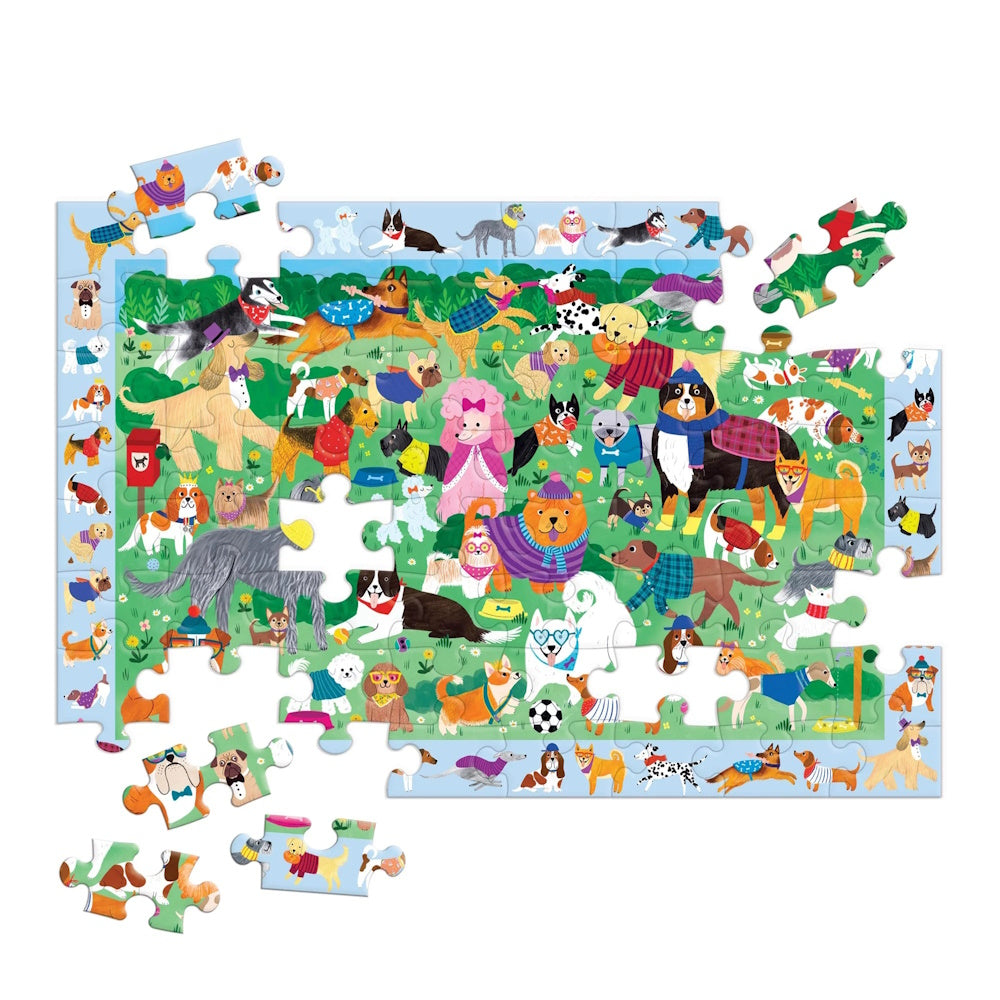 Dog Park 64 Piece Search and Find Puzzle