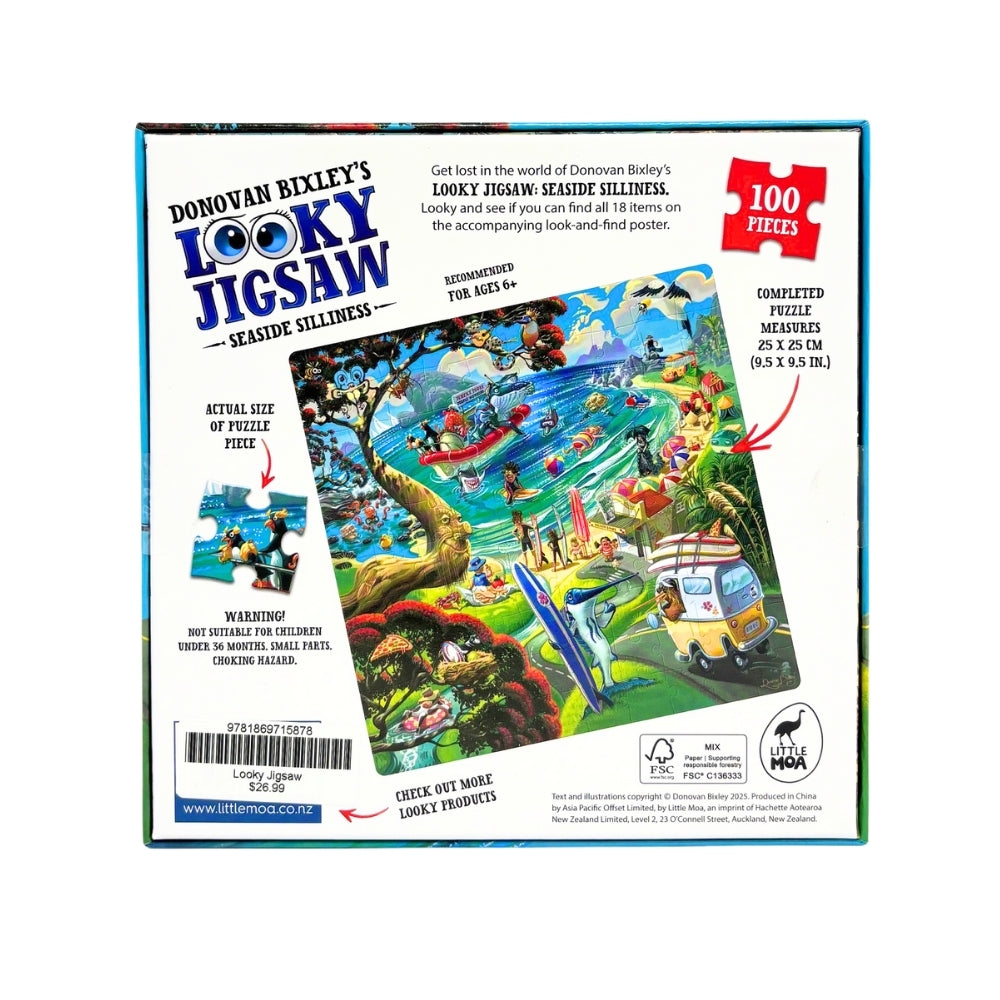 Donovan Bixley's Looky Jigsaw - Seaside Silliness 100 Pieces