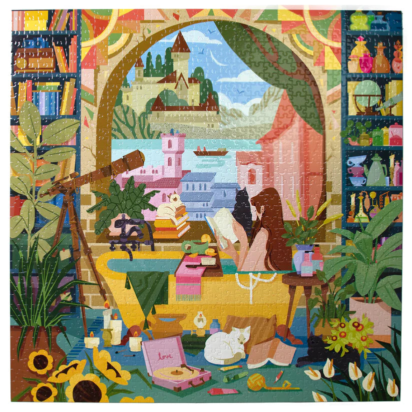 eeBoo Reading & Relaxing 1000 Piece Puzzle