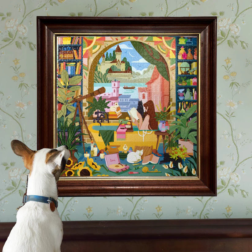 eeBoo Reading & Relaxing 1000 Piece Puzzle