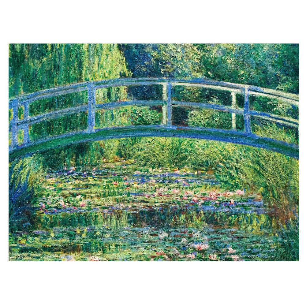 Elevate 300 Large Piece Puzzle - Bridge Over a Pond of Water Lilies
