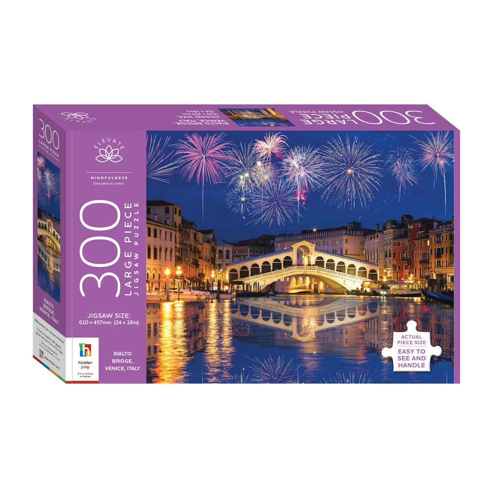 Elevate 300 Large Piece Puzzle - Rialto Bridge, Venice