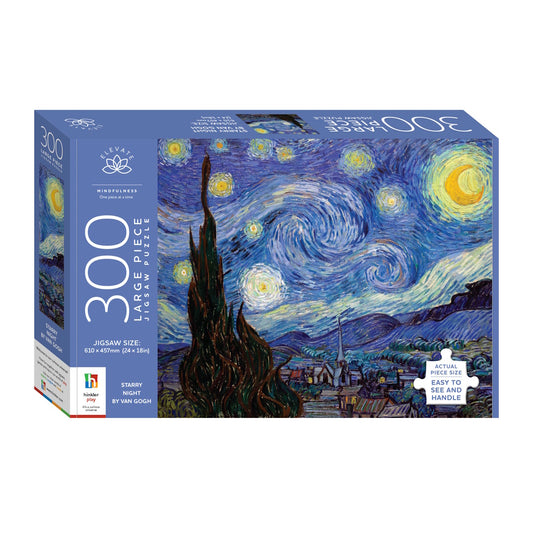 Elevate 300 Large Piece Puzzle - Starry Night by Van Gogh