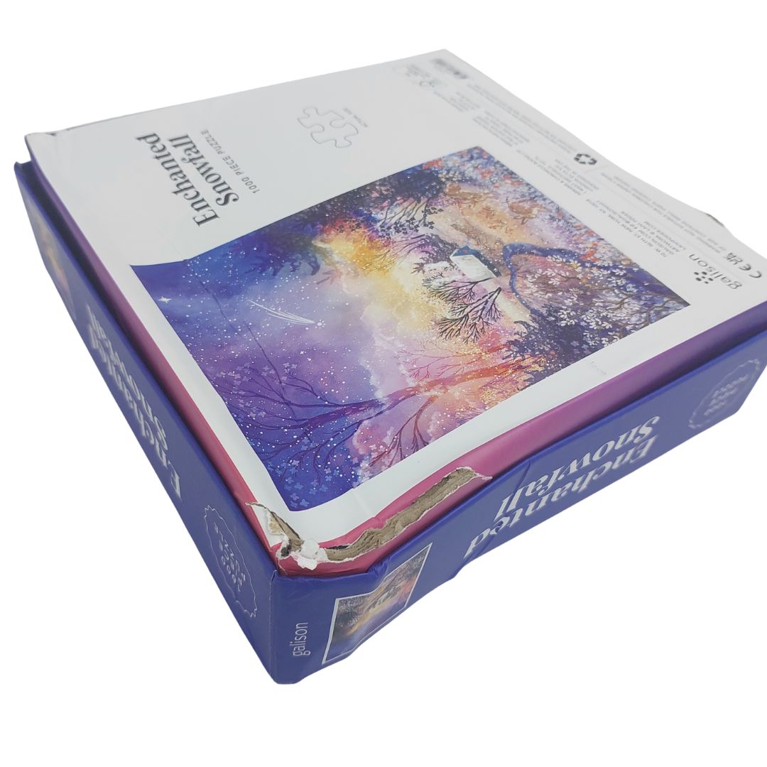 Galison 1000 Piece Jigsaw Puzzle - Enchanted Snowfall (Damaged Box)