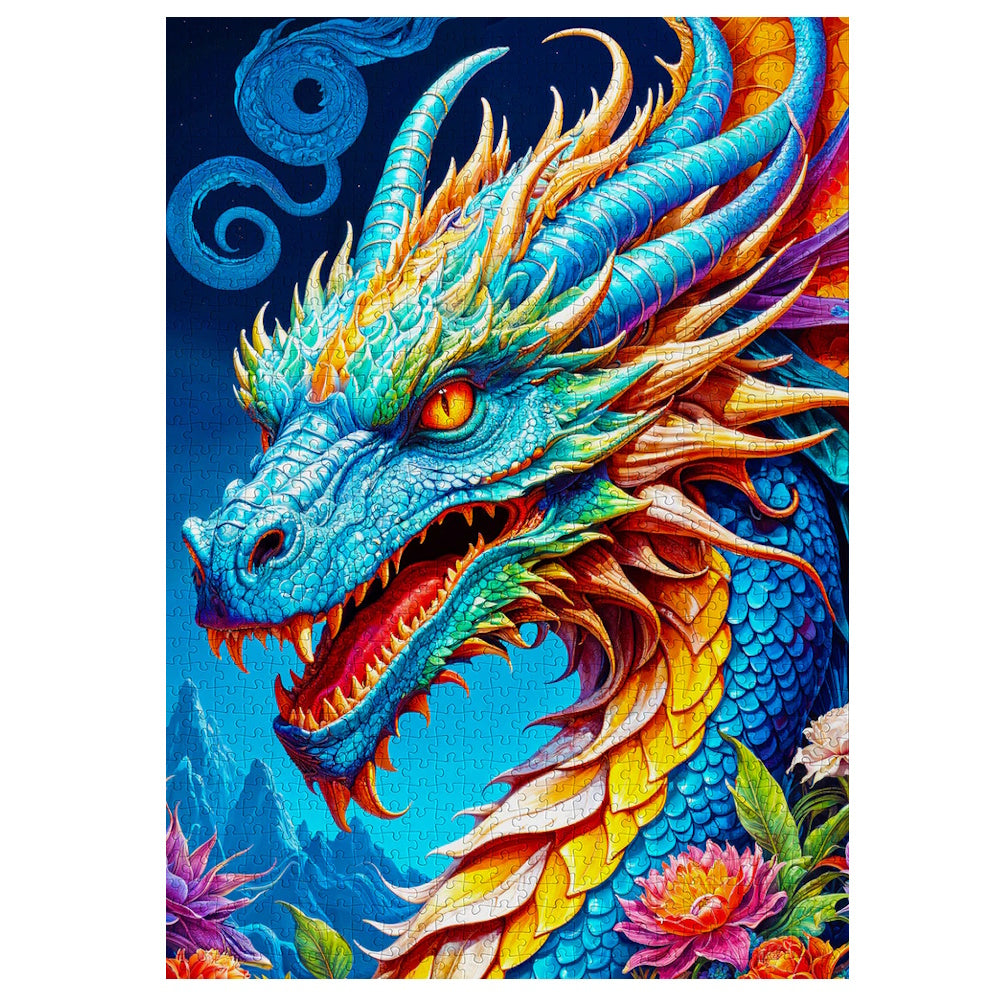 Enjoy 1000 Piece Puzzle - Blue Dragon
