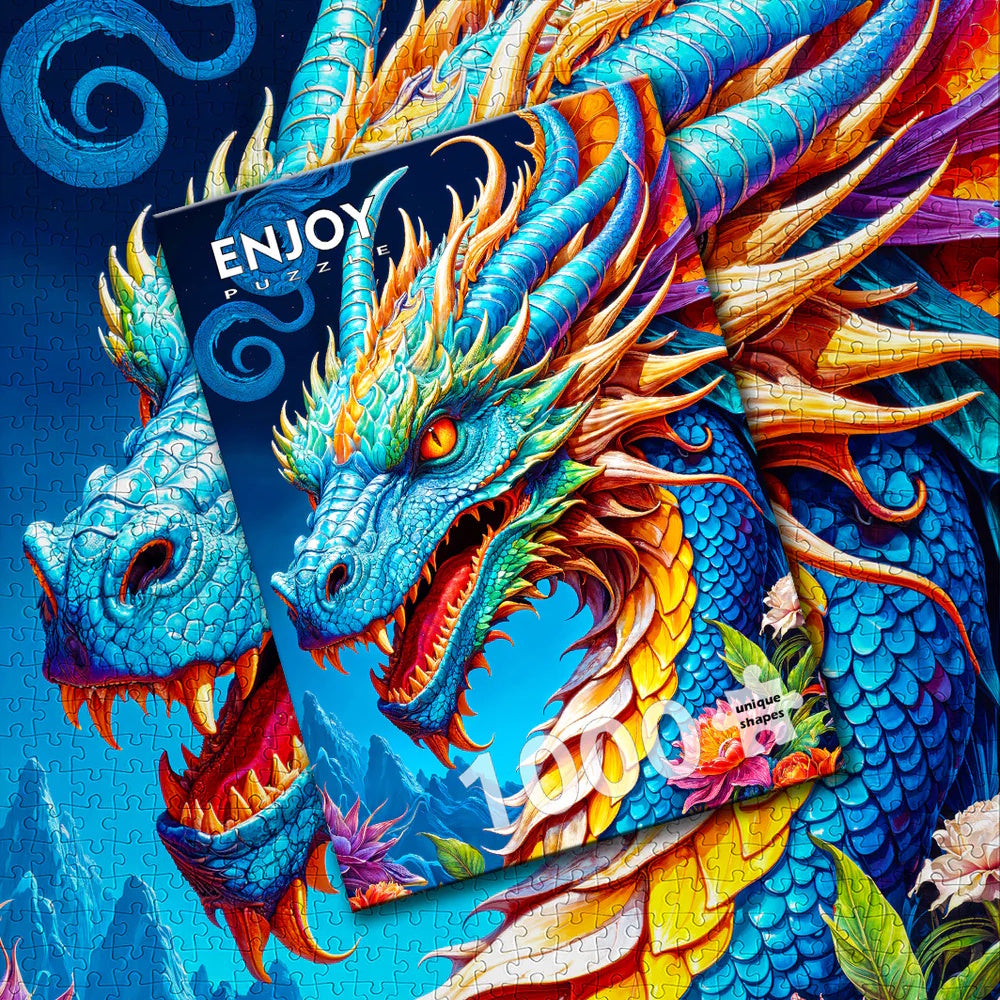 Enjoy 1000 Piece Puzzle - Blue Dragon