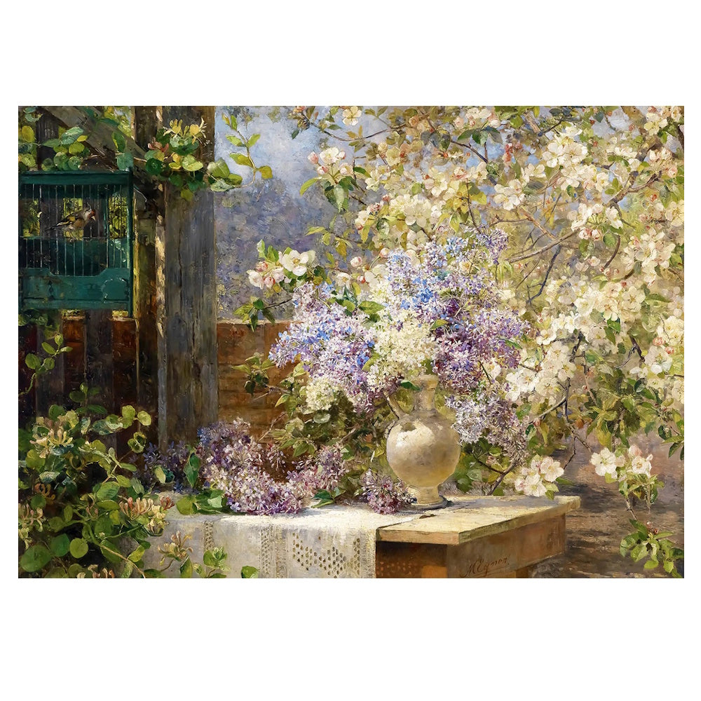 Enjoy 1000 Piece Puzzle - Marie Egner: In the Blossoming Bower