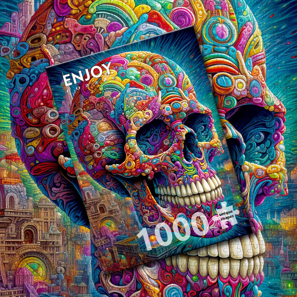 Enjoy 1000 Piece Puzzle - Quirky Skull