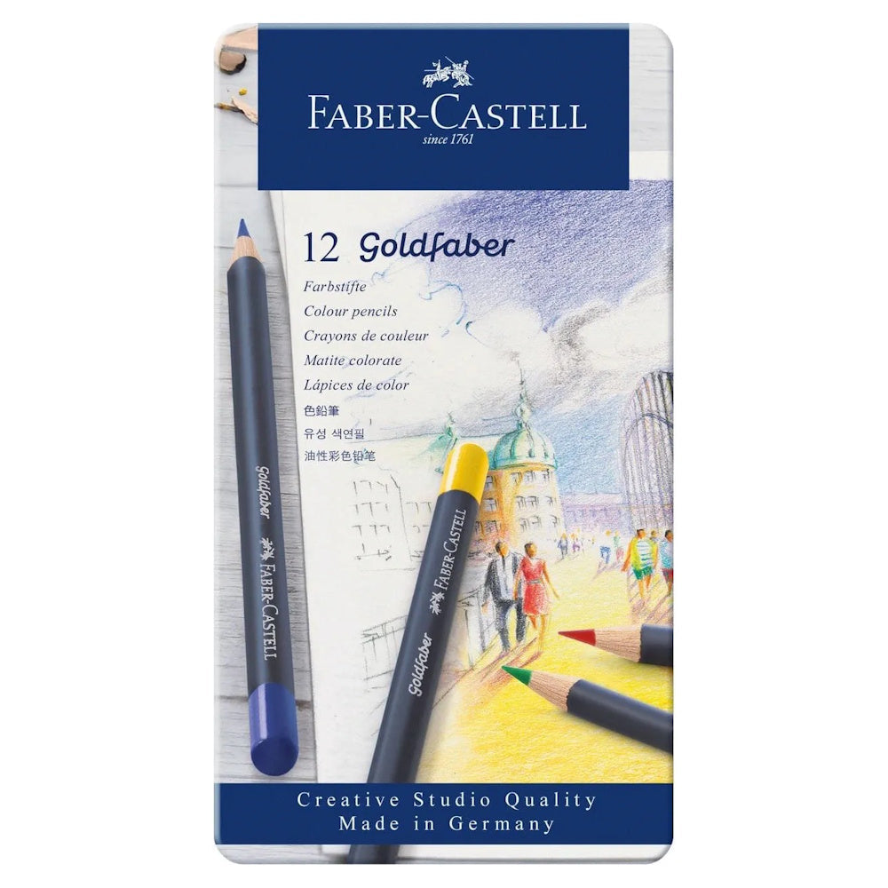 Faber-Castell Goldfaber Colouring Pencils Tin of 12