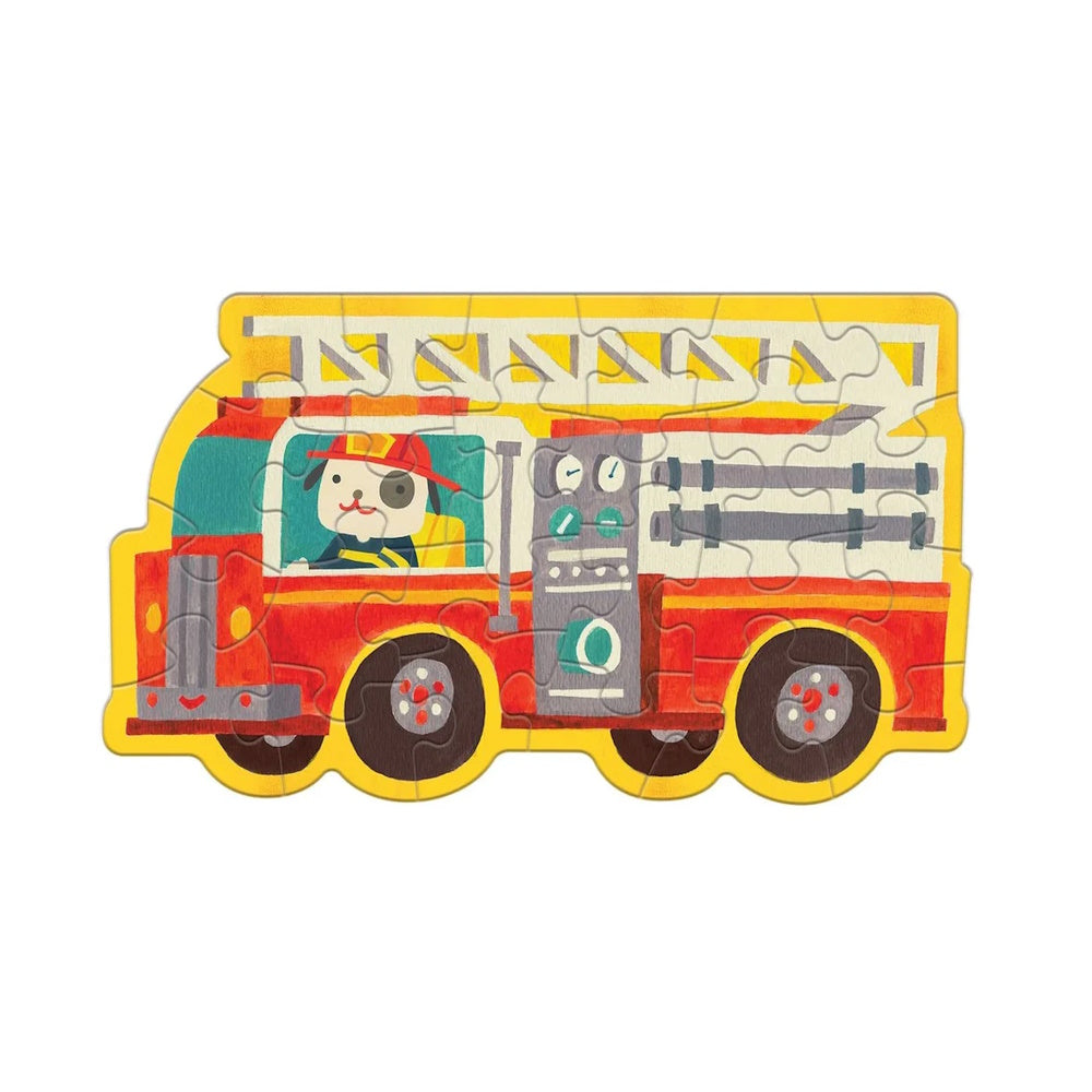 Firetruck 24 Piece Shaped Mini Puzzle