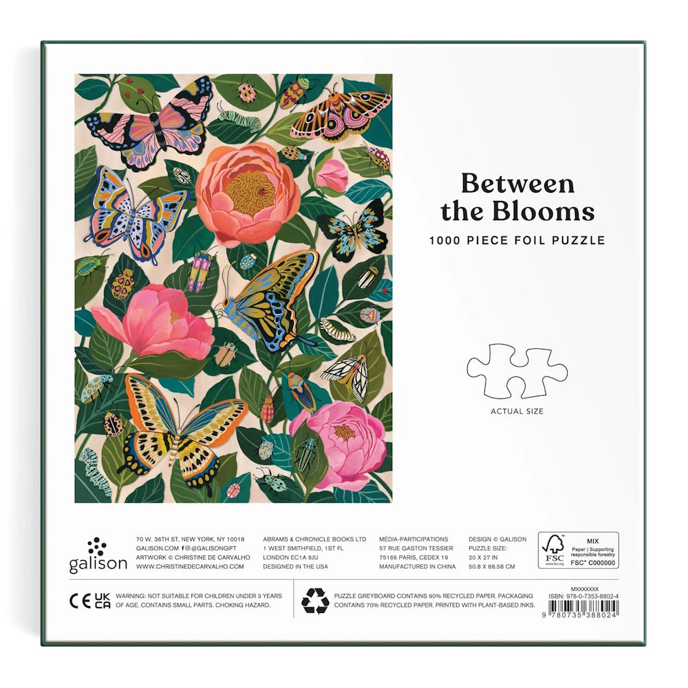 Galison 1000 Piece Puzzle - Between the Blooms