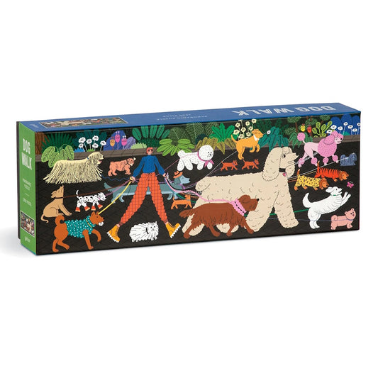Dog Walk 1000 Piece Panoramic Jigsaw Puzzle