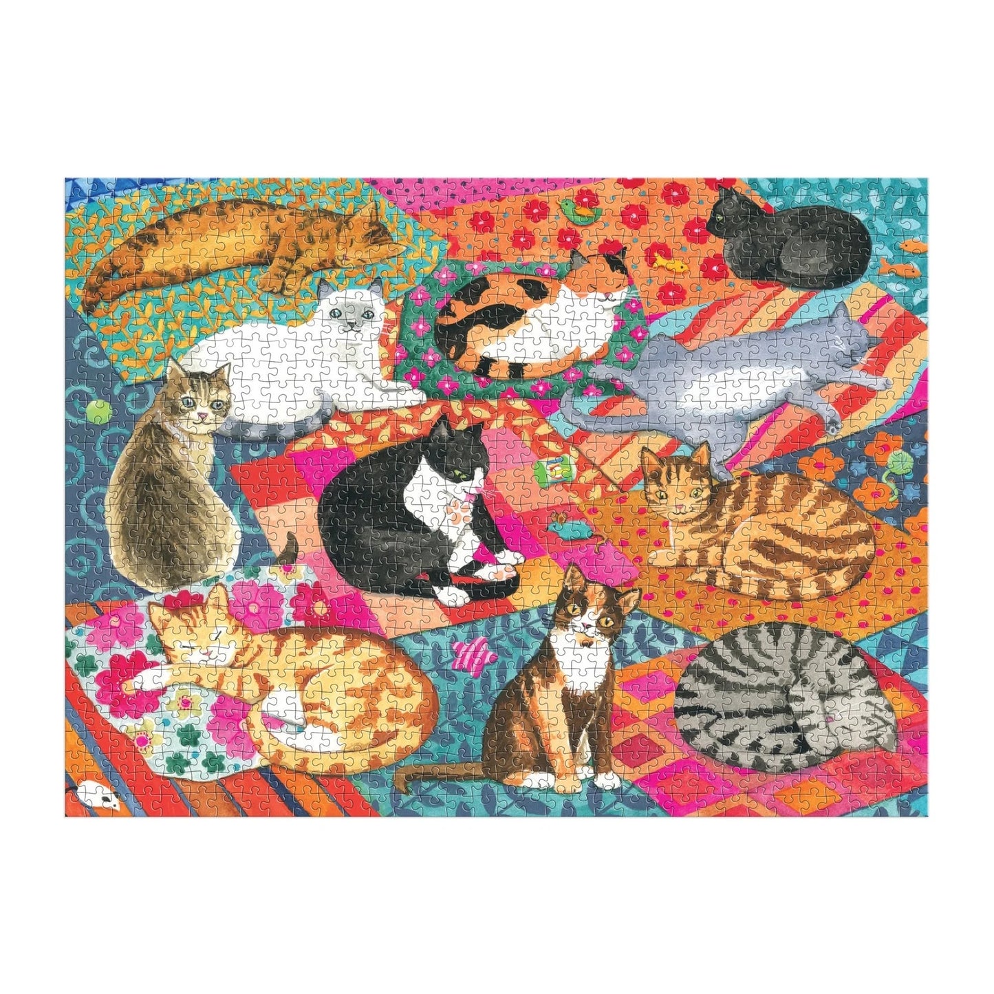 Galison 1000 Piece Puzzle - Lounging Cats