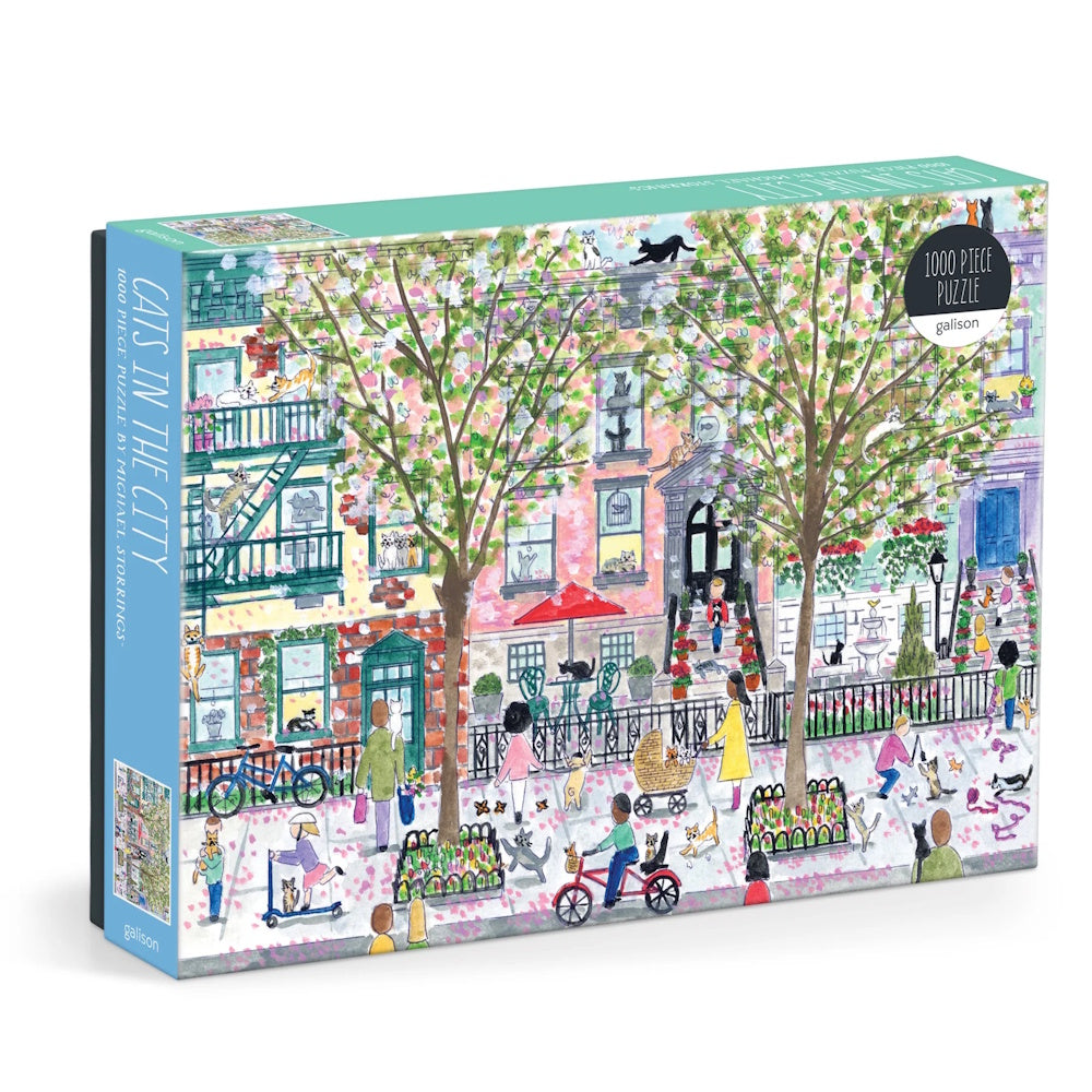 Galison 1000 Piece Puzzle - Michael Storrings Cats in the City