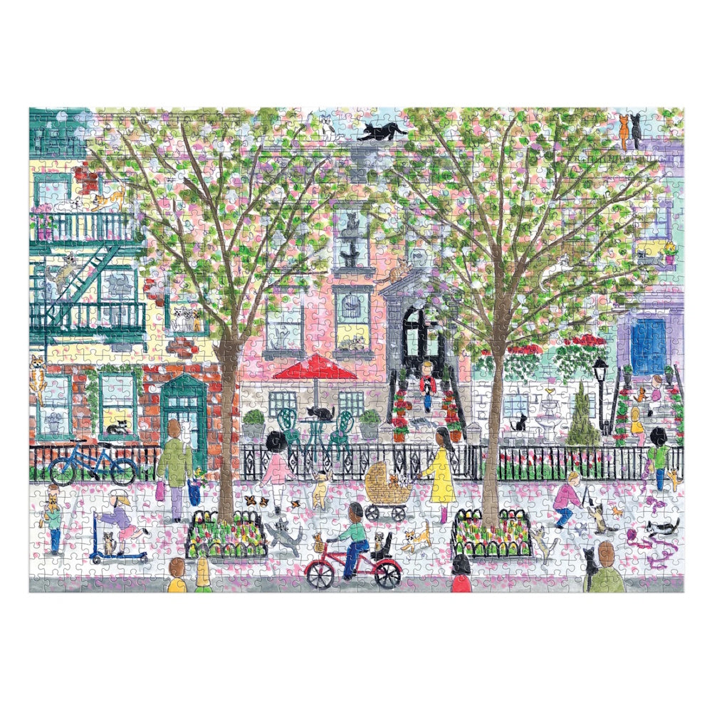 Galison 1000 Piece Puzzle - Michael Storrings Cats in the City