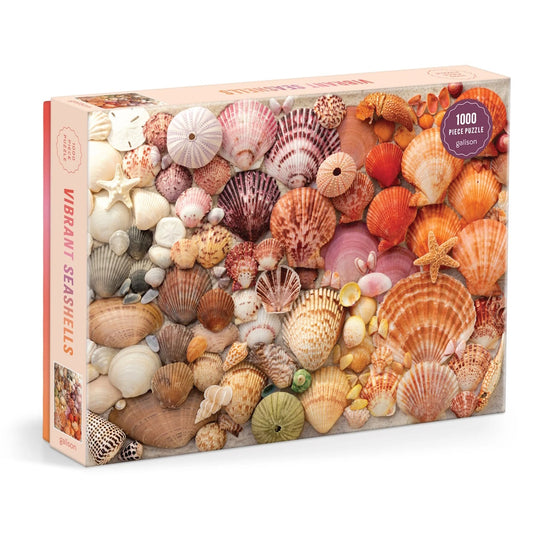 Galison 1000 Piece Puzzle - Vibrant Seashells