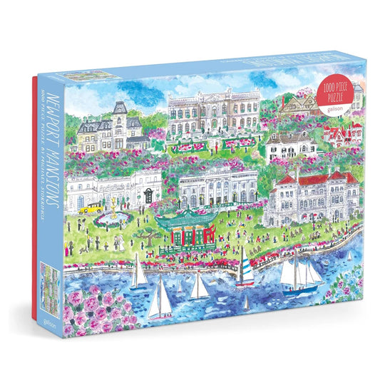 Galison 1000 Piece Puzzle - Michael Storrings Newport Mansions