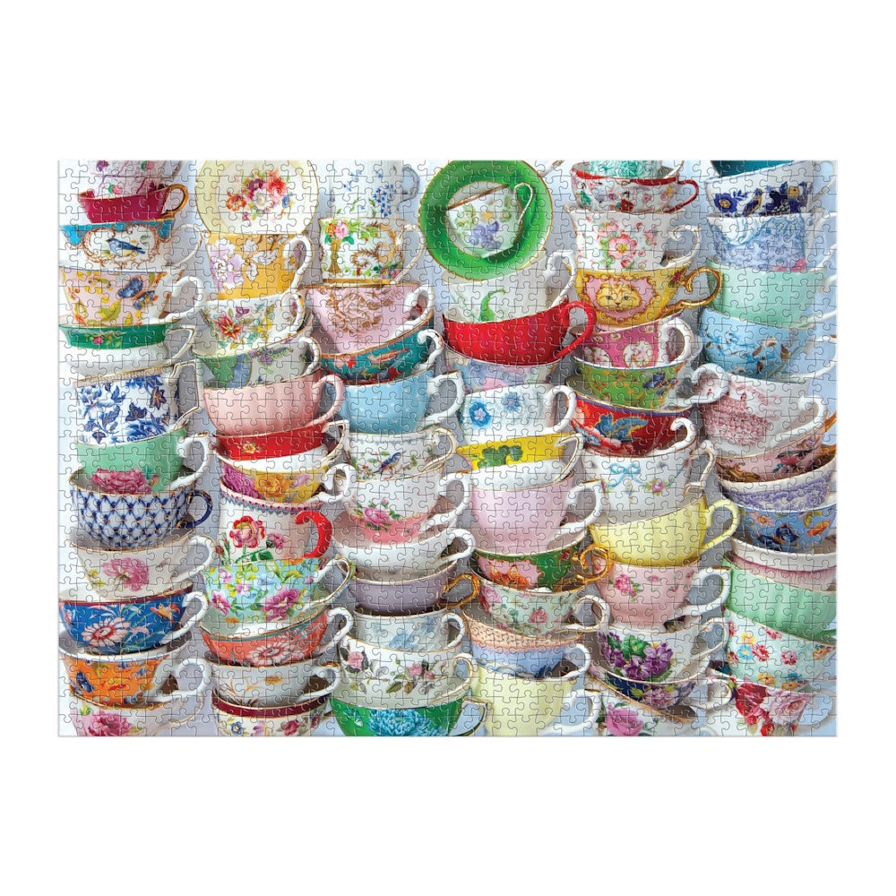 Galison 1000 Piece Puzzle - Teacups